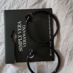 COPY - Black hoop earrings